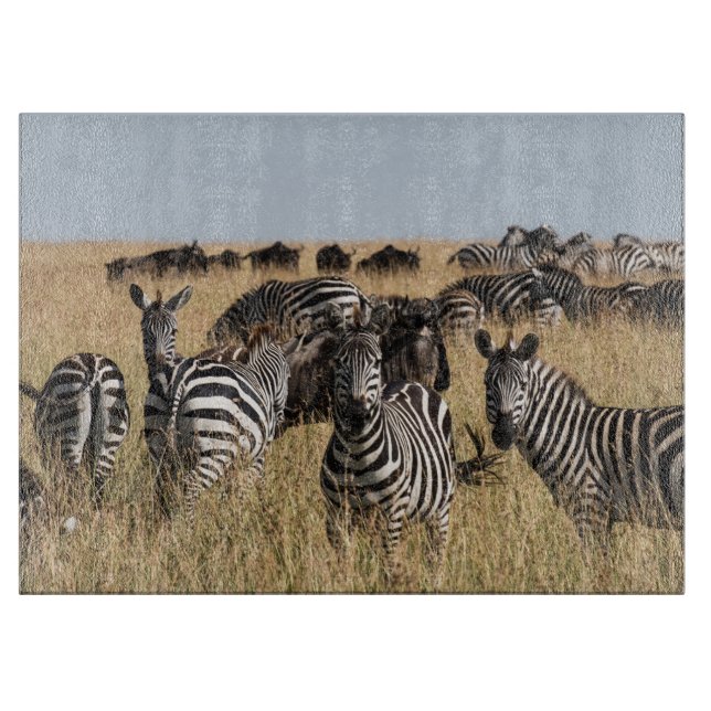 Grant's Zebra Cutting Board (Front)