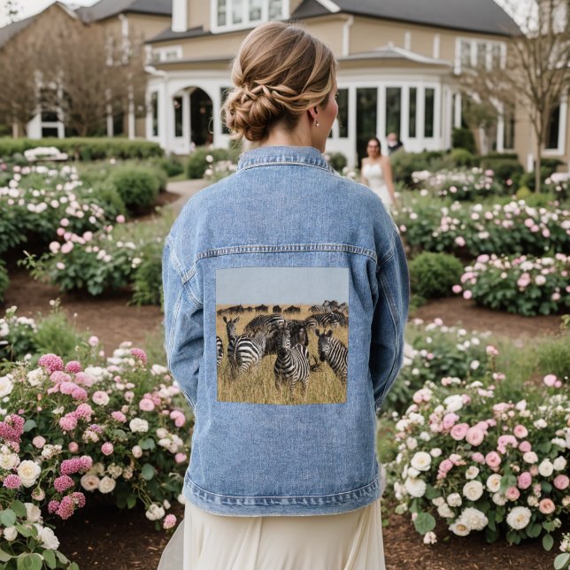 Grant's Zebra Denim Jacket (Wedding Back)