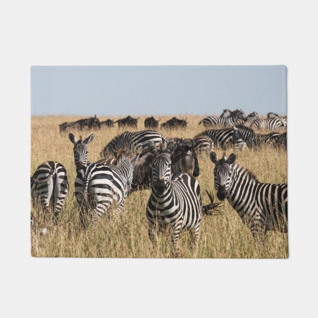 Grant's Zebra Doormat (Front)