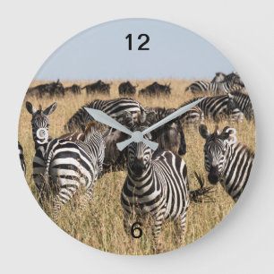 Grant's Zebra Large Clock