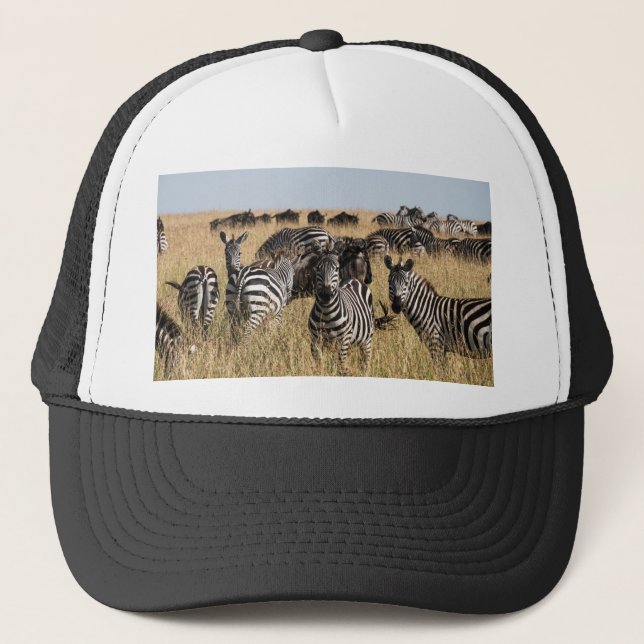 Grant's Zebra Trucker Hat (Front)