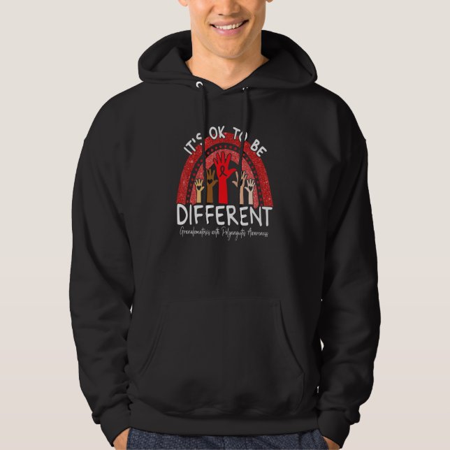 Granulomatosis with Polyangiitis Awareness Red Rai Hoodie (Front)