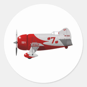 Granville Brothers Aircraft  "Gee Bee R-1" Classic Round Sticker
