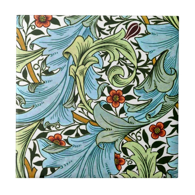 Granville, vintage William Morris, Ceramic Tile (Front)