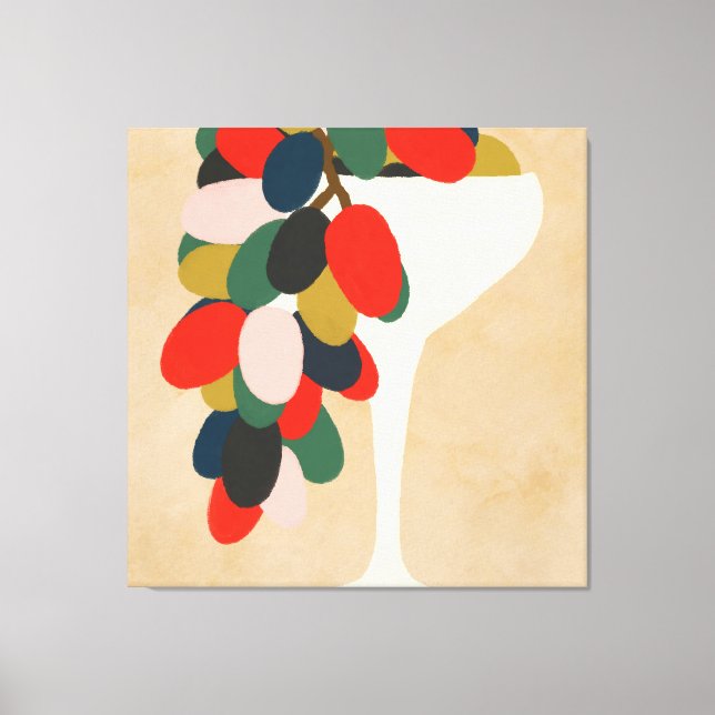 Grape Array Canvas Print (Front)