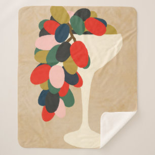 Grape Array Sherpa Blanket