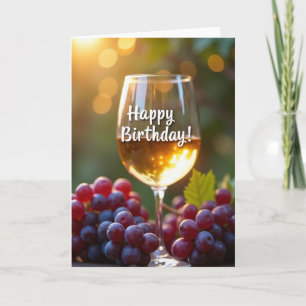 Grape Birthday Scene Card