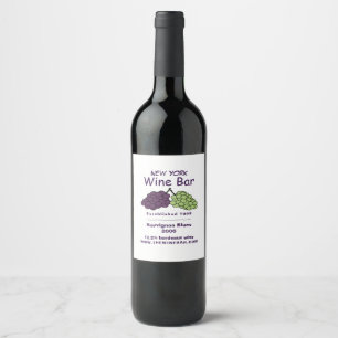 Grape Bunch, Wine Bar/Winery Wine Label