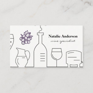 Grape Bunch   Wine Vessels Business Card