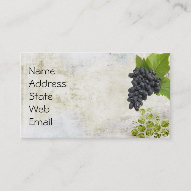 Grape Business Card (Front)