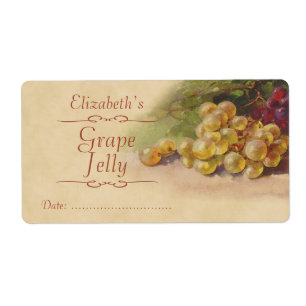 Grape Canning label