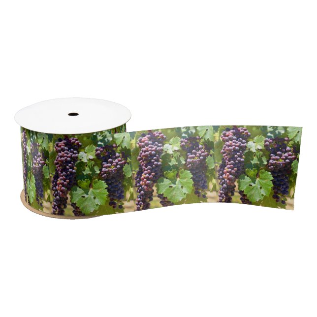 Grape Cluster Satin Ribbon (Spool)