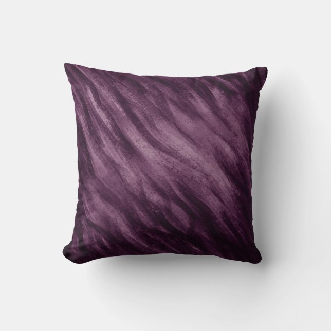 Grape Color Throw Pillow (Front)
