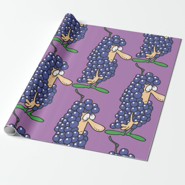 Grape Costume Wrapping Paper (Unrolled)