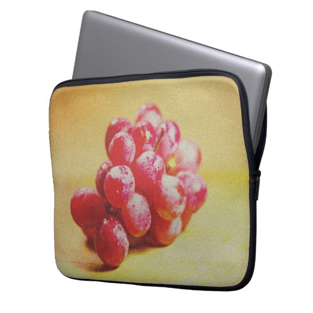 "Grape" Cute Photo. Buy Now Laptop Sleeve (Front Left)
