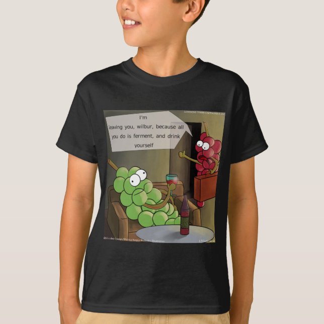 Grape Divorces Funny T-Shirt (Front)