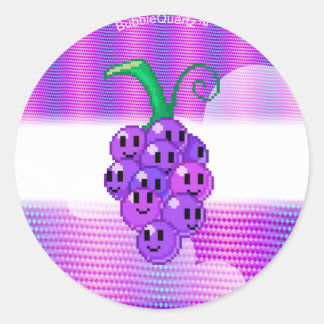 Grape emotes circle stickers (customisable)