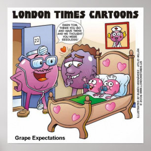 Grape Expectations Dickens & Pregnancy Poster