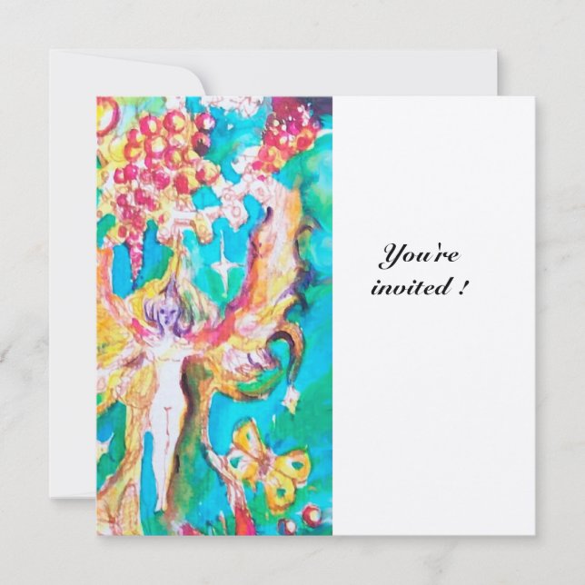 GRAPE FAIRY TALE1 champagne Invitation (Front)