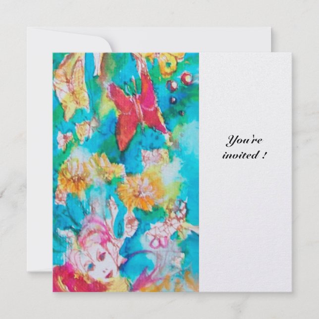 GRAPE FAIRY TALE 2 metallic ice Invitation (Front)