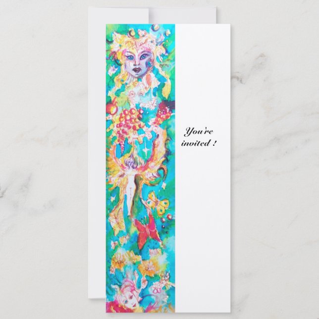 GRAPE FAIRY TALE 4 metallic gold Invitation (Front)