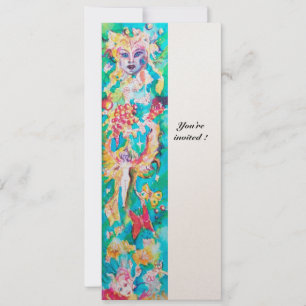 GRAPE FAIRY TALE Colourful Fantasy Party Programm Invitation