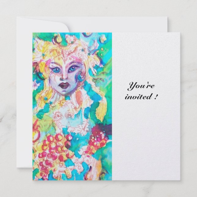 GRAPE FAIRY TALE metallic ice Invitation (Front)