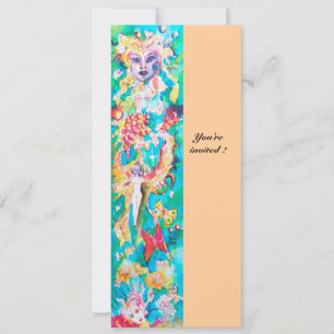 GRAPE FAIRY TALE pink blue fucsia white Invitation