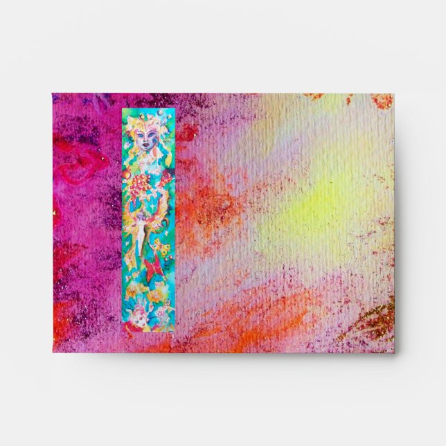 GRAPE FAIRY TALE  ,red purple pink yellow Envelopes (Front)