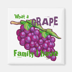 Grape Family (personalise) Magnet
