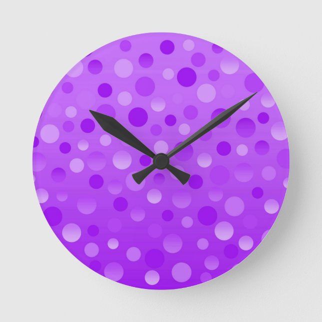 Grape Fizz clock round (Front)