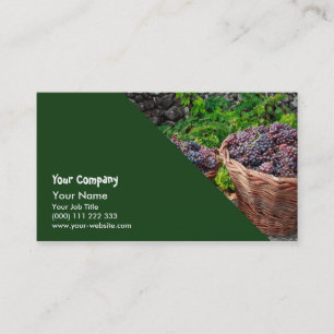 Grape harvest business card
