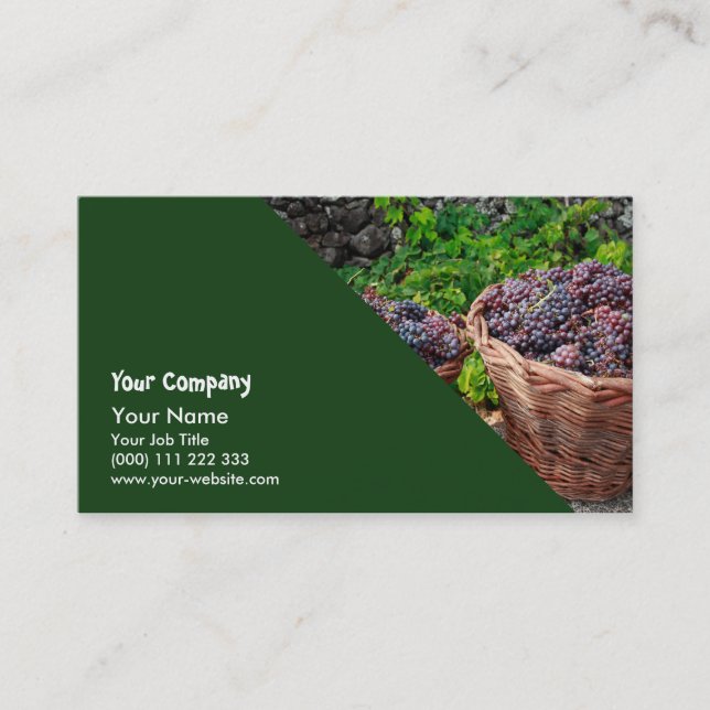 Grape harvest business card (Front)