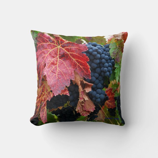 Grape Harvest Pillow (Front)