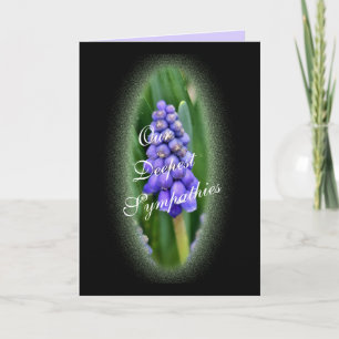 Grape Hyacinth 388 on Blk- customise any occasion Card