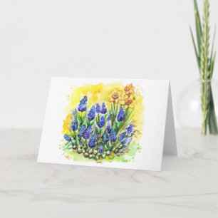 Grape Hyacinth Garden Card