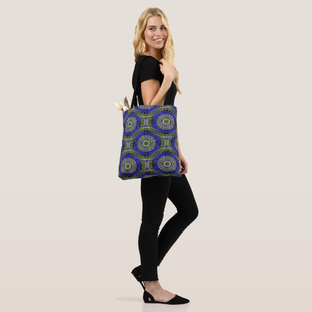 Grape Hyacinth Garden.... Tote Bag (On Model)