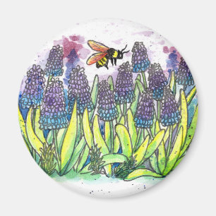 Grape Hyacinth Magnet