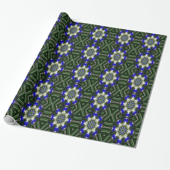 Grape Hyacinth of Love... Wrapping Paper (Unrolled)