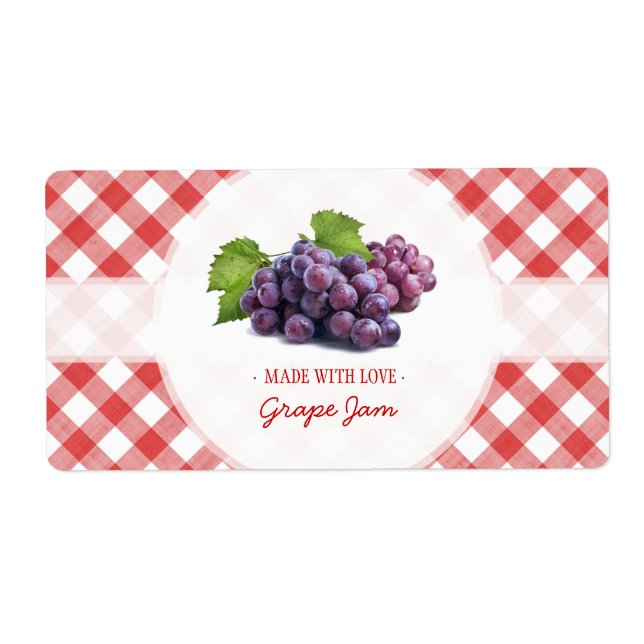 Grape Jam Jelly label (Front)
