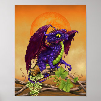 Grape Jelly Dragon 11x14 (4x6 and up) Poster