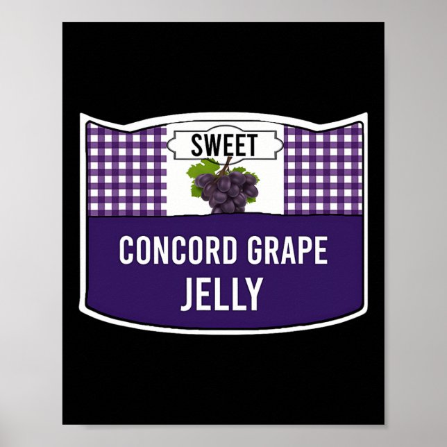Grape Jelly Group Condiment Costume Family Matchin Poster (Front)