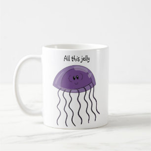 Grape jellyfish coffee mug