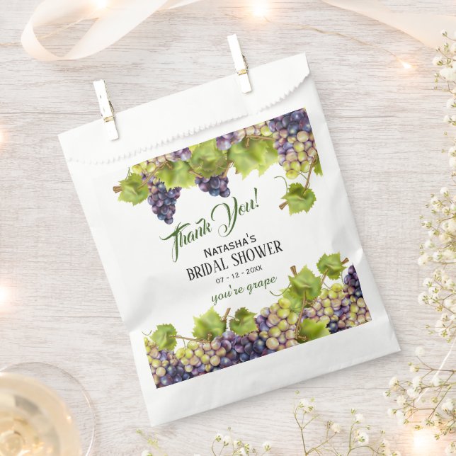 Grape Mediterranean Vineyard  Favour Bag (Clipped)