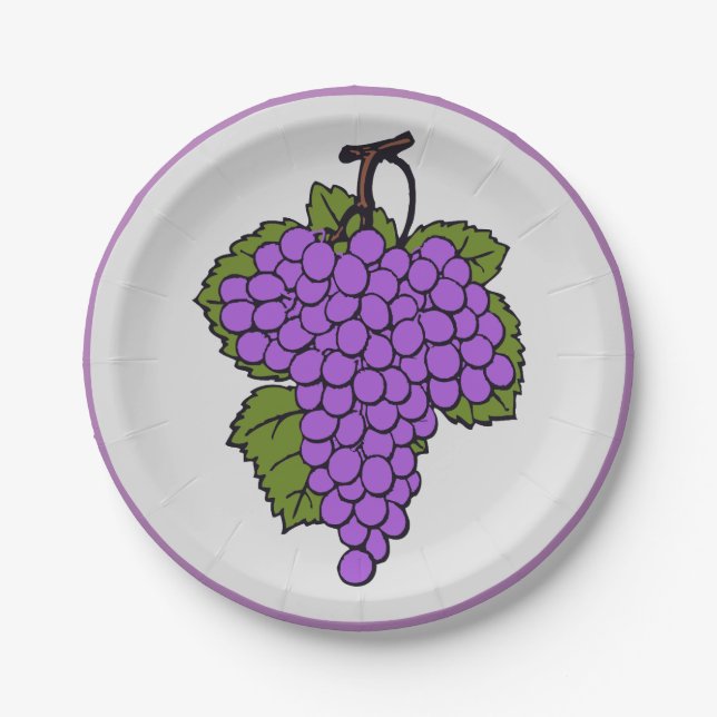 Grape Paper Plate (Front)