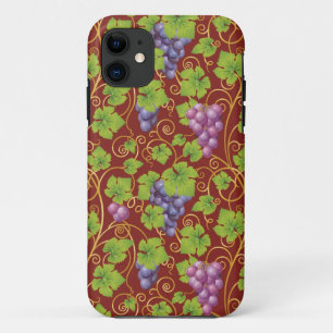 Grape Pattern iPhone 11 Case