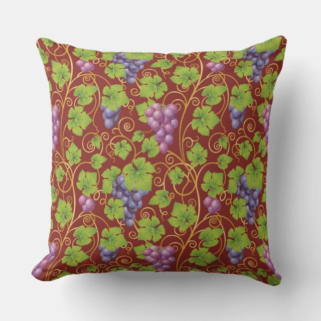 Grape Pattern Cushion (Front)