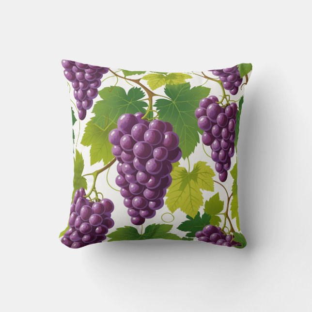 Grape Pattern Cushion (Front)