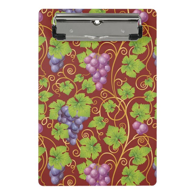 Grape Pattern Mini Clipboard (Front)