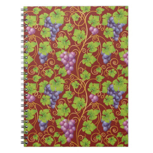 Grape Pattern Notebook